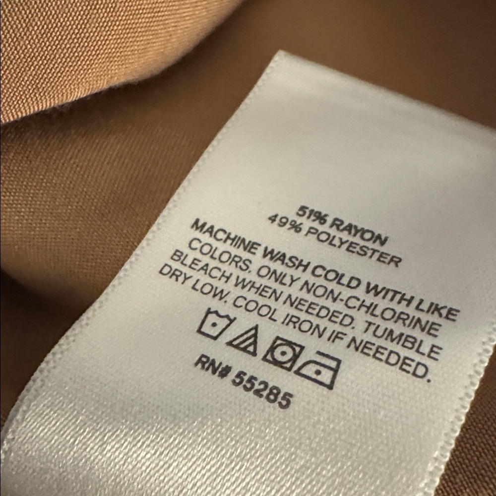 Express Gold Brown Satin Tie-Waist Mini Dress Sundress Resortwear Vacation XS - Picture 8 of 8
